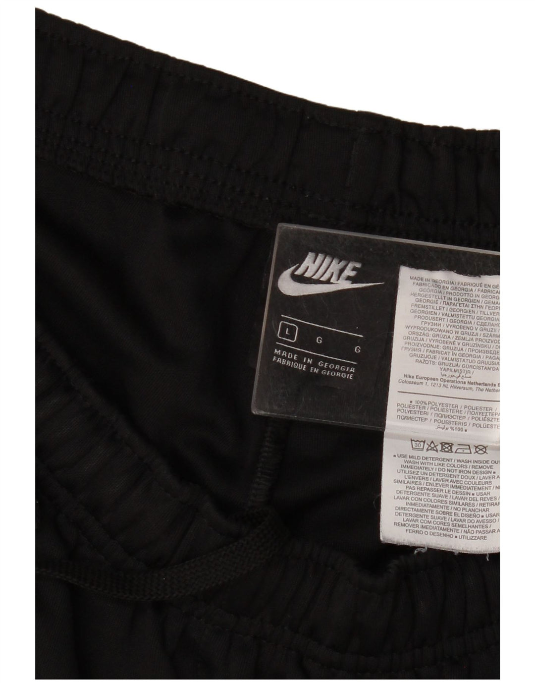 Nike træningsdragt bukser til mænd, joggers, store sorte polyester