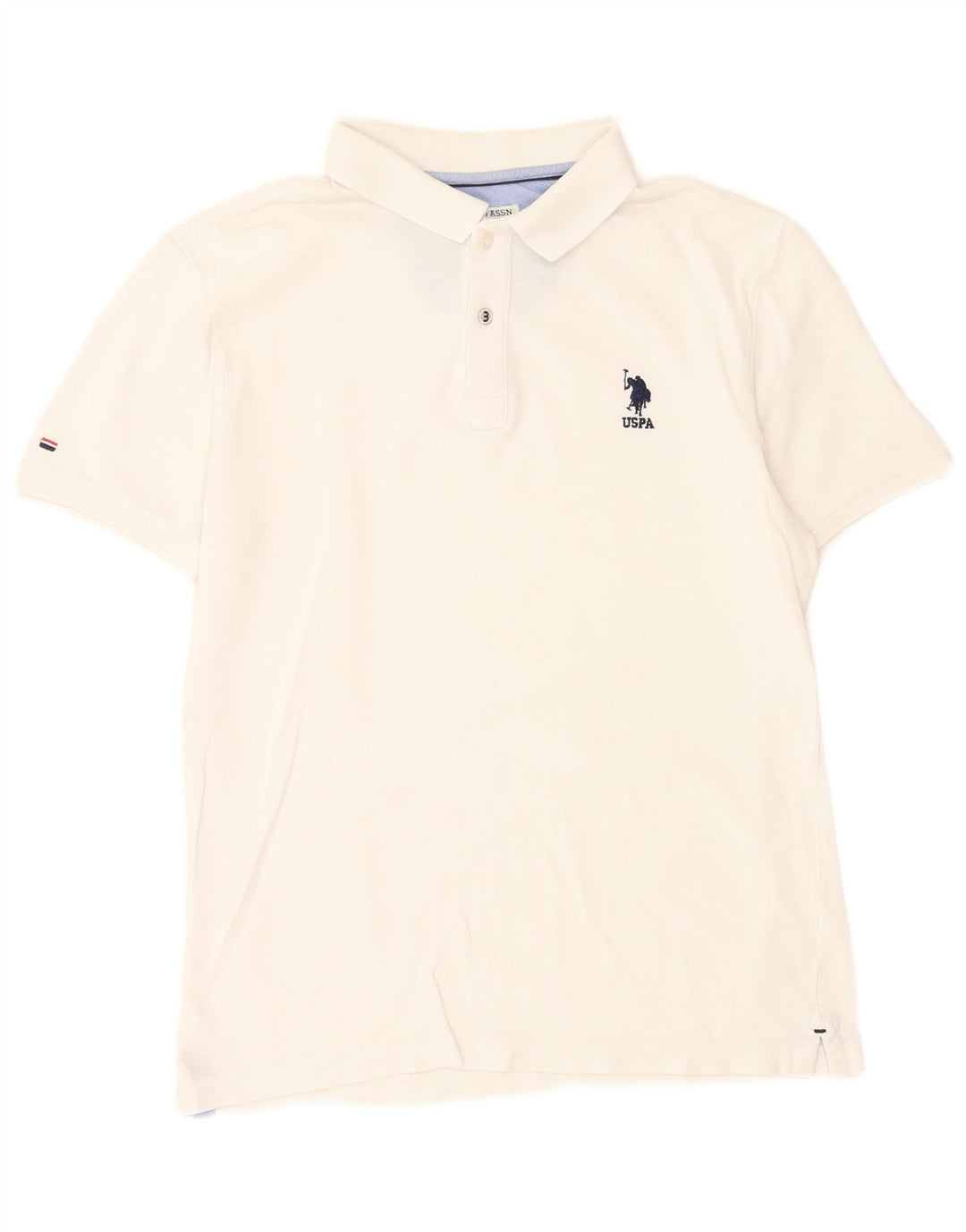 U.S. Polo Assn. Herre poloshirt Medium hvid bomuld