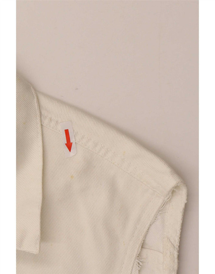 Levi's Dame Denim Gilet UK 14 Medium White