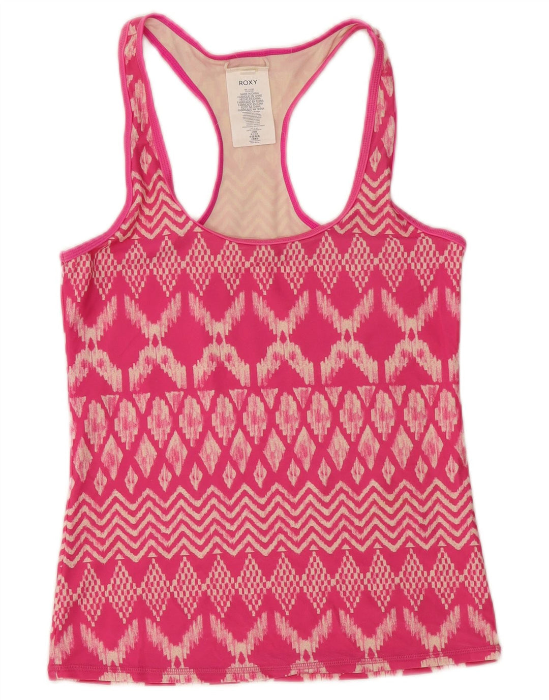 ROXY Damevest Top UK 12 Medium Pink Ikat Polyamid