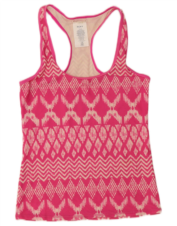 ROXY Damevest Top UK 12 Medium Pink Ikat Polyamid