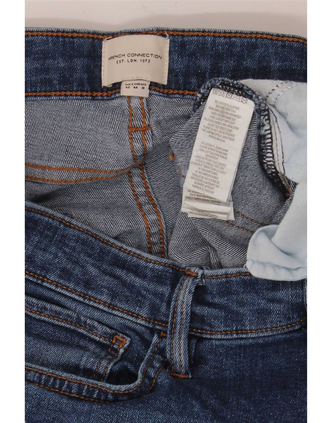 French Connection Lige jeans til kvinder UK 12 Medium W32 L30 Blå