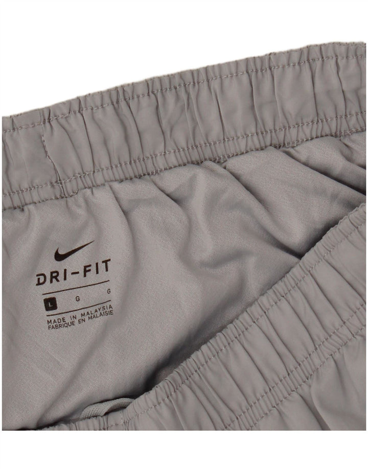 NIKE Dri Fit sportsshorts til kvinder UK 14 Large Grå