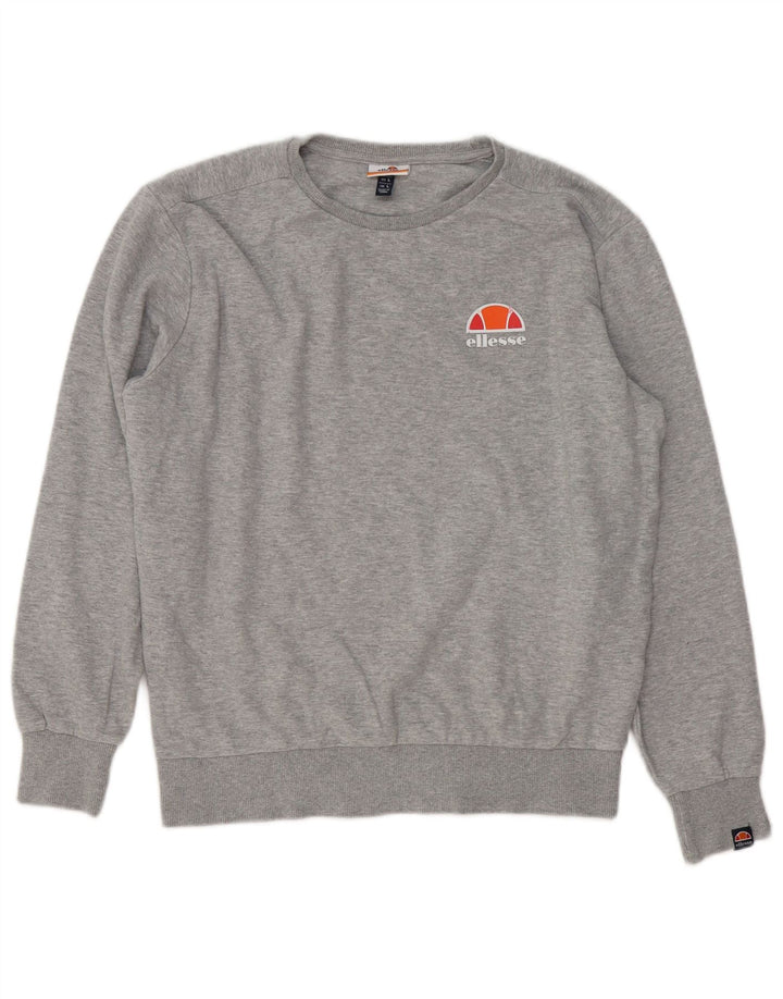Ellesse Herre Sweatshirt Jumper Stor Grå Bomuld