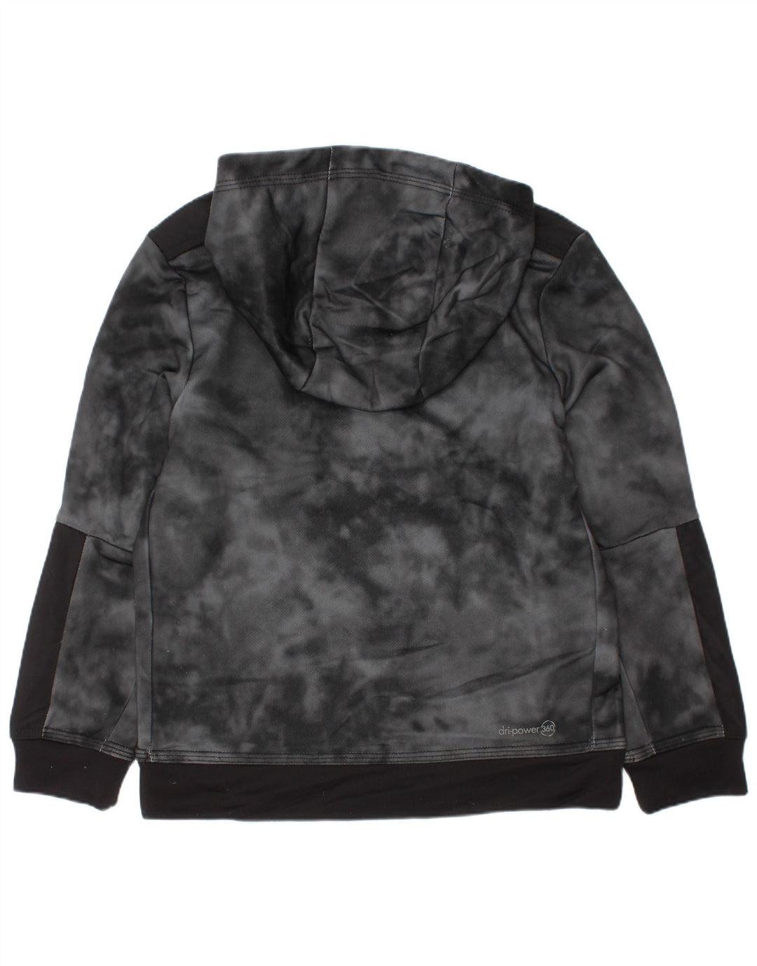 Russell Athletic Boys Hoodie Jumper 6-7 år Small Grey Tie Dye Polyester