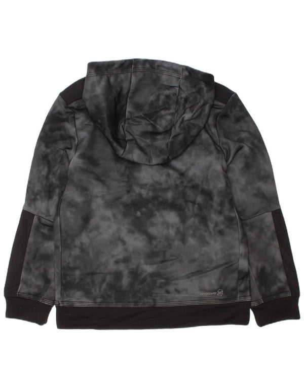 Russell Athletic Boys Hoodie Jumper 6-7 år Small Grey Tie Dye Polyester