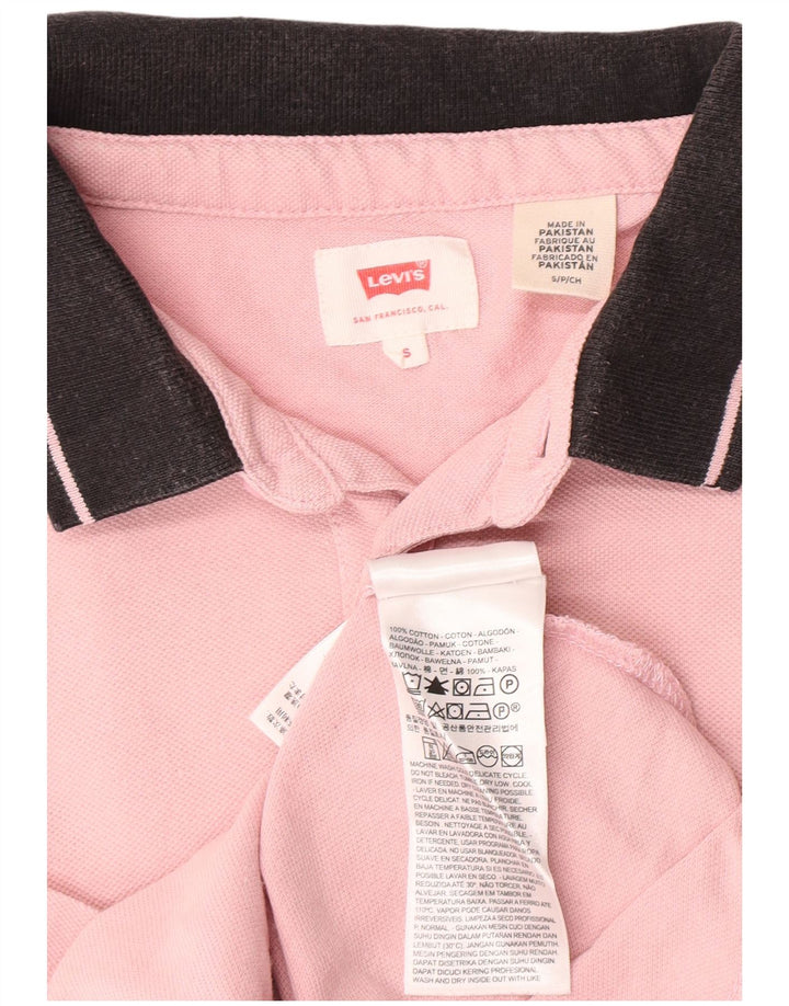 Levi's Poloshirt til mænd Lille Pink Colourblock Bomuld
