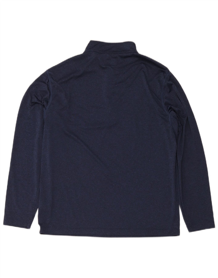 Calvin Klein Herre Golf Zip Neck Pullover Træningsdragt Top Large Navy Blue