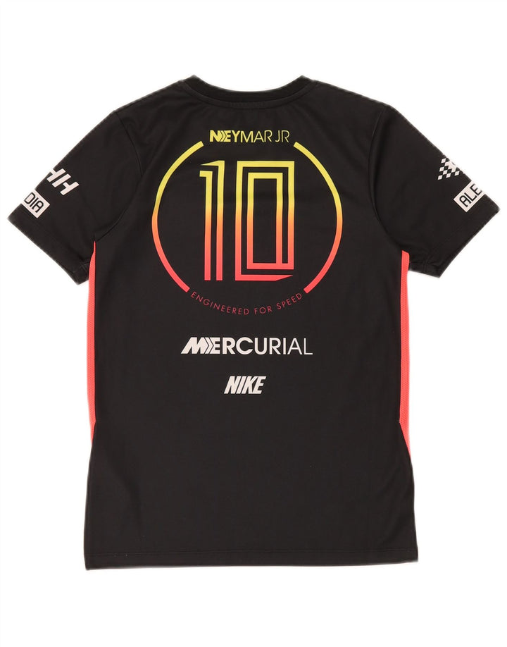 NIKE Drenge Mercurial Grafisk T-Shirt Top 10-11 år Medium Sort Polyester