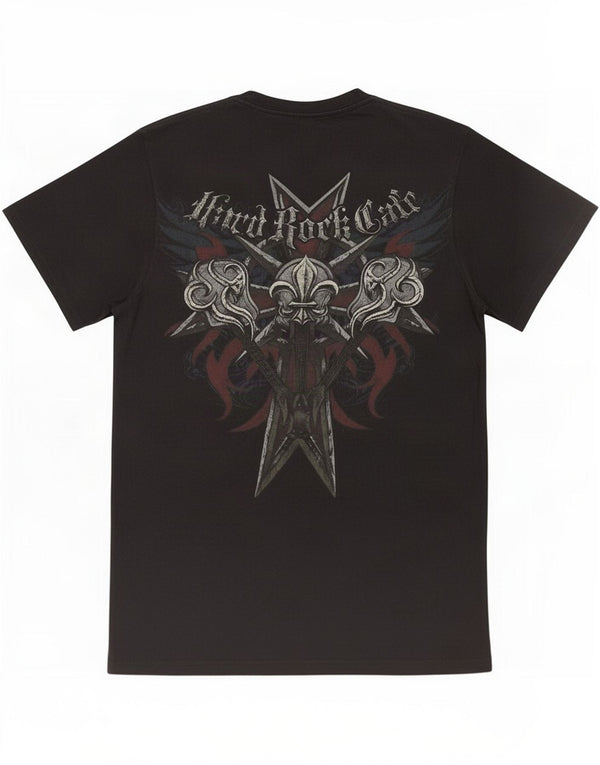 Hard Rock Cafe Herre Venedig Grafisk T-Shirt Top Lille Sort Bomuld