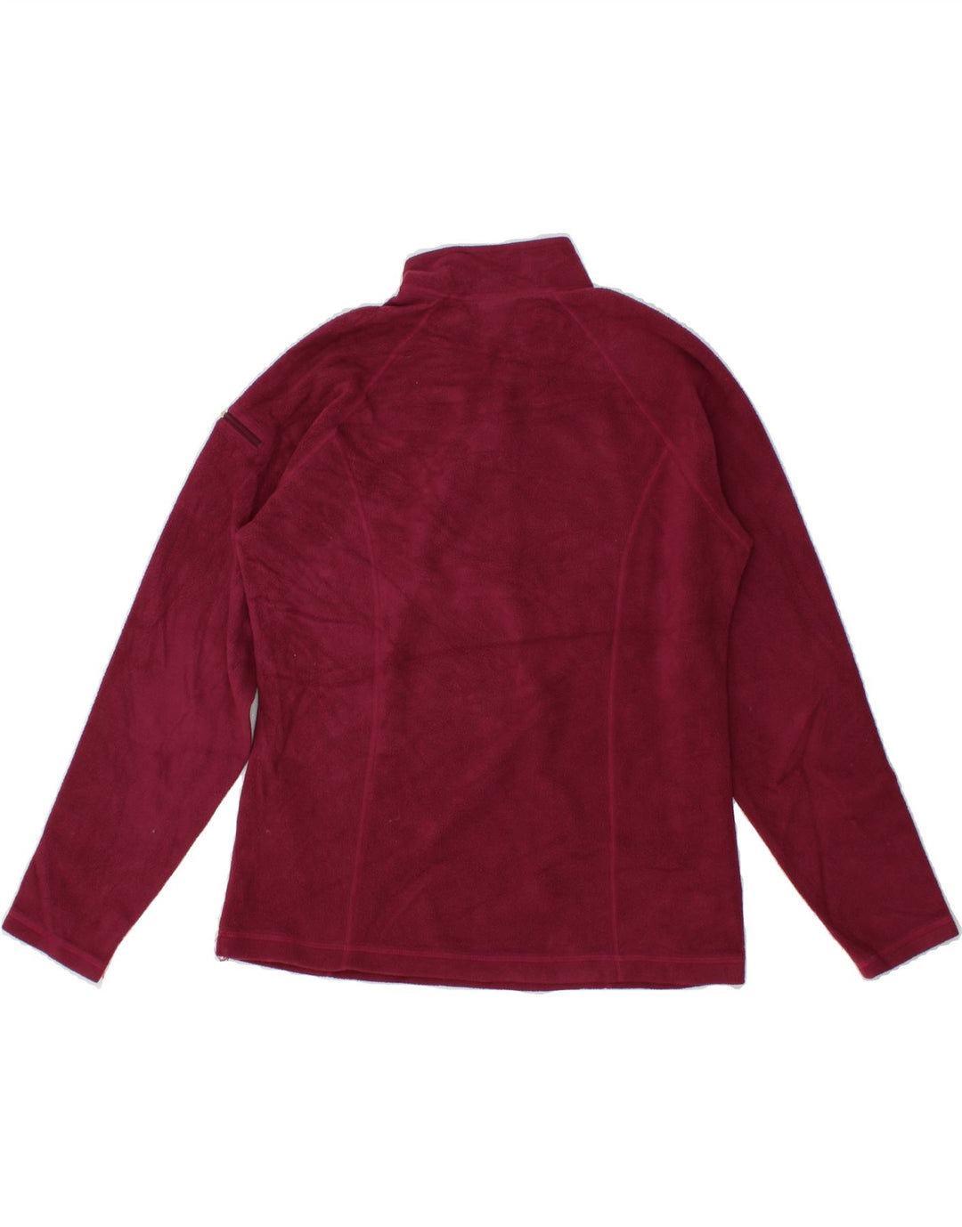 L.L.BEAN Womens Zip Neck Fleece Jumper UK 10 Small Red Vintage L.L.Bean and Second-Hand L.L.Bean from Messina Hembry 