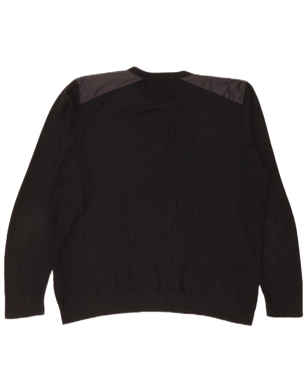 Zara Herre Crew Neck Jumper Sweater XL Sort Akryl
