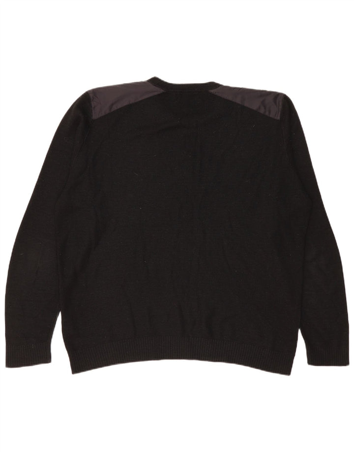 Zara Herre Crew Neck Jumper Sweater XL Sort Akryl