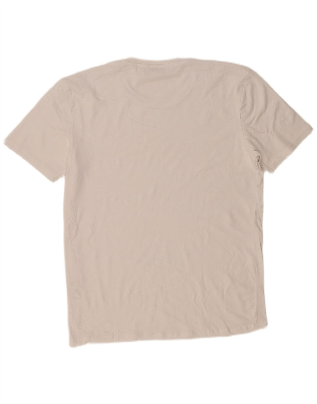 Zara Herre T-Shirt Top XL Hvid Bomuld