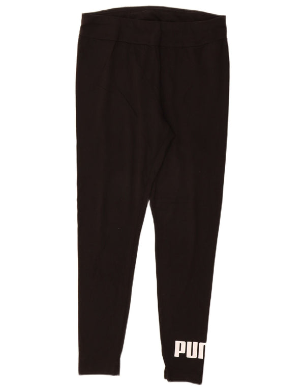 PUMA Grafiske Leggings til kvinder UK 14 Stor sort bomuld