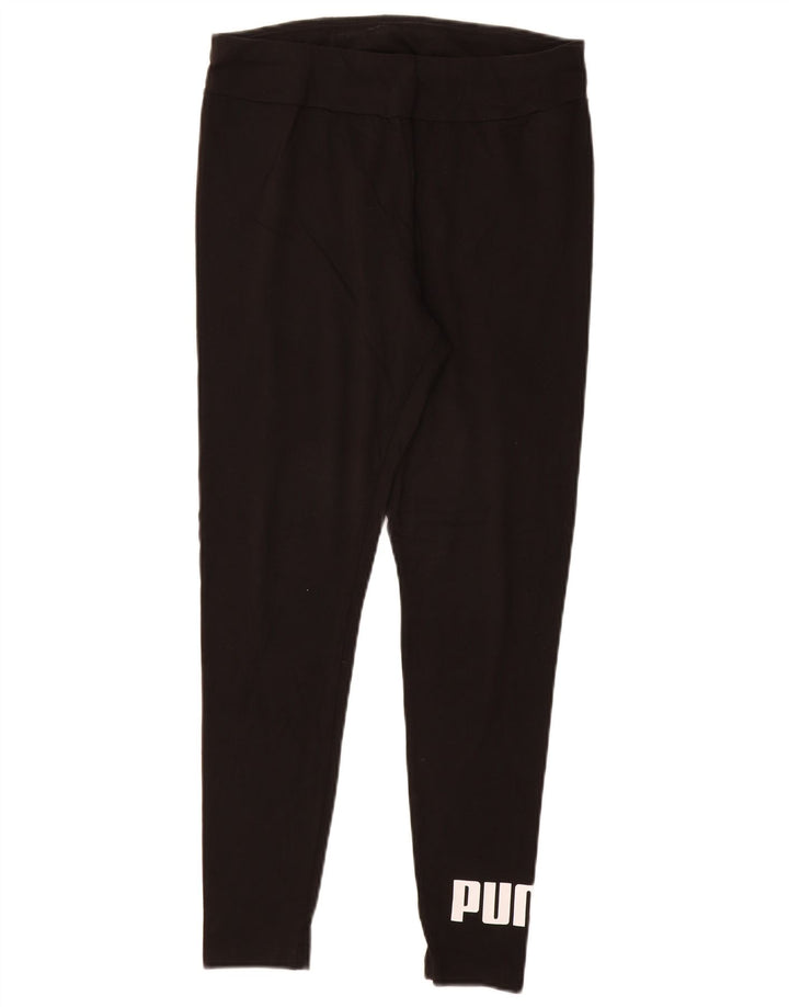 PUMA Grafiske Leggings til kvinder UK 14 Stor sort bomuld