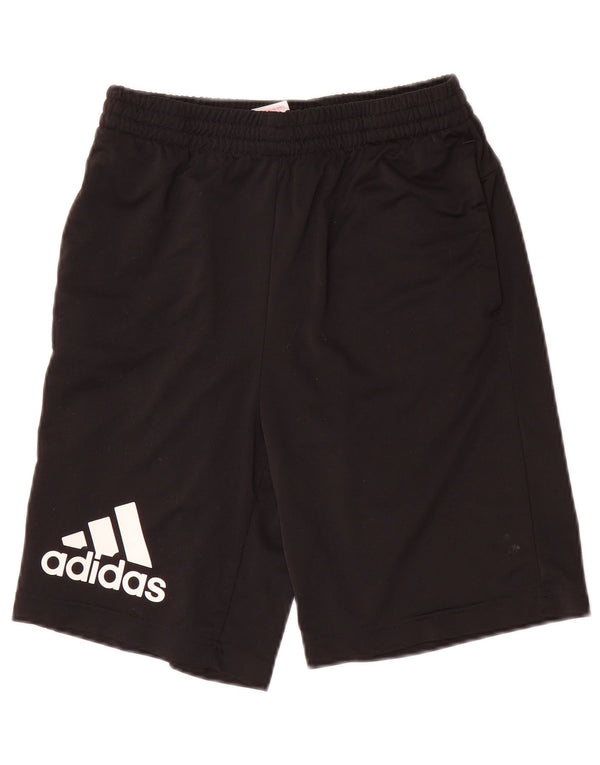Adidas drenge Climalite grafiske sportsshorts 13-14 år sort polyester