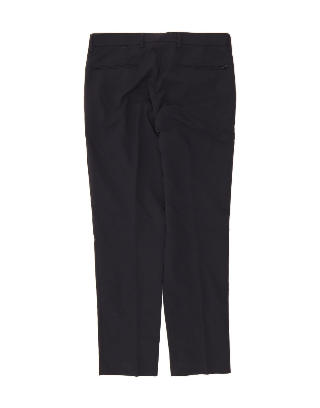 MICHAEL KORS Mens Straight Suit Trousers W32 L30 Navy Blue Polyester Vintage Michael Kors and Second-Hand Michael Kors from Messina Hembry 