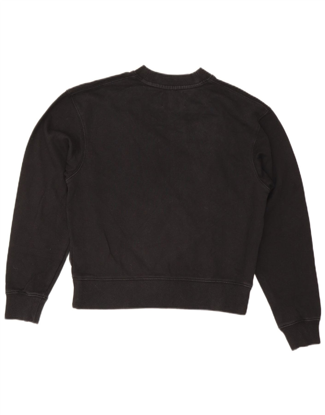 CALVIN KLEIN JEANS Dame Oversized Sweatshirt Jumper UK 6 XS Sort