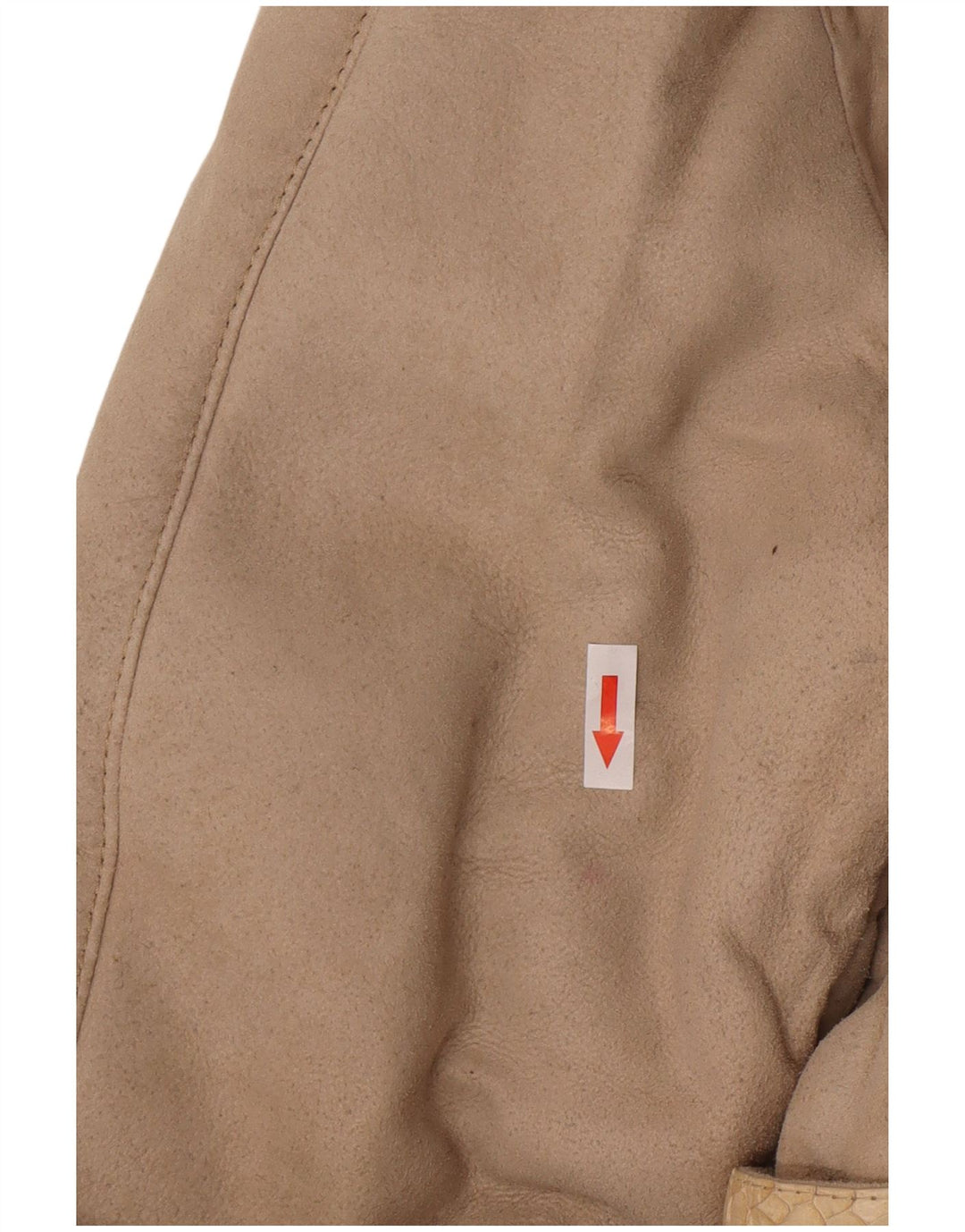 Vintage Dame Shearling Coat UK 14 Medium Beige Shearling