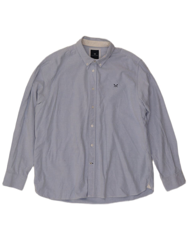 Crew Clothing Herre Classic Fit skjorte 2XL blå bomuld