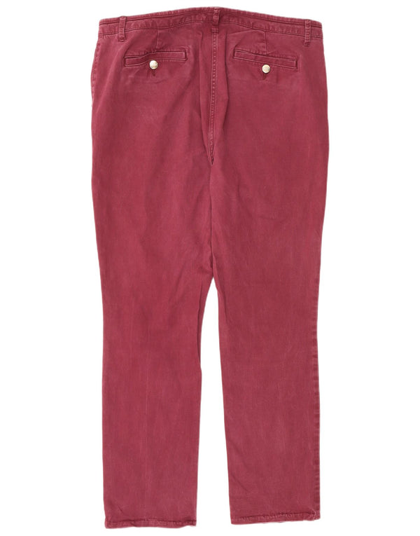 Marks & Spencer Dame Per Una Chino Bukser UK 18 XL W36 L29 Burgundy