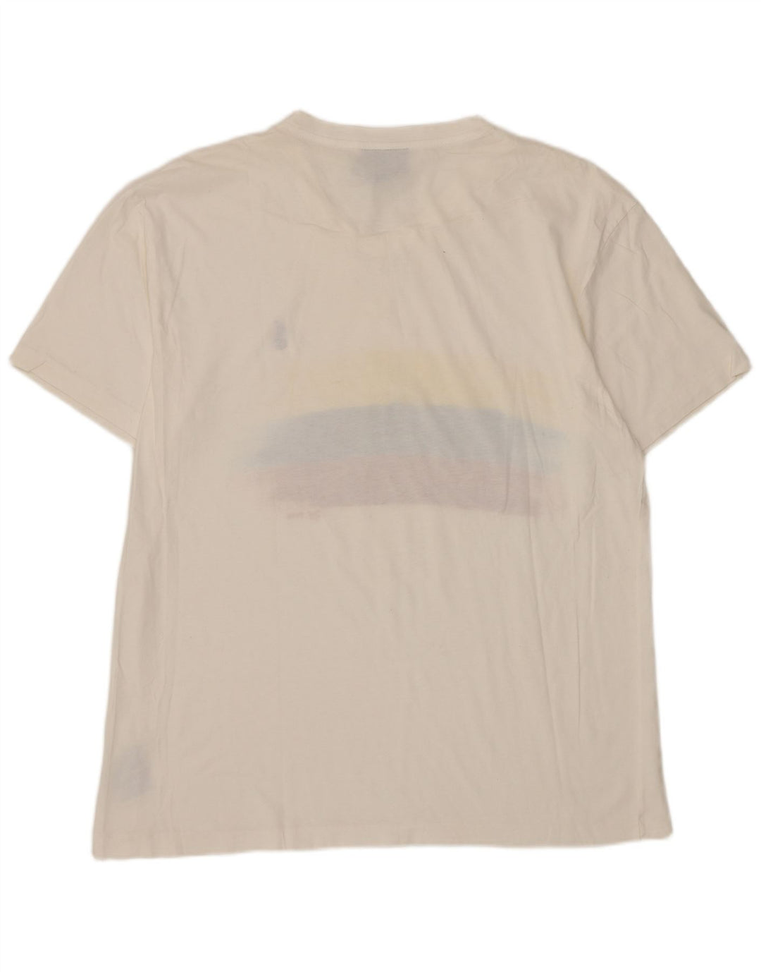 Polo Ralph Lauren Herre grafisk T-shirt Top Medium Hvid Bomuld