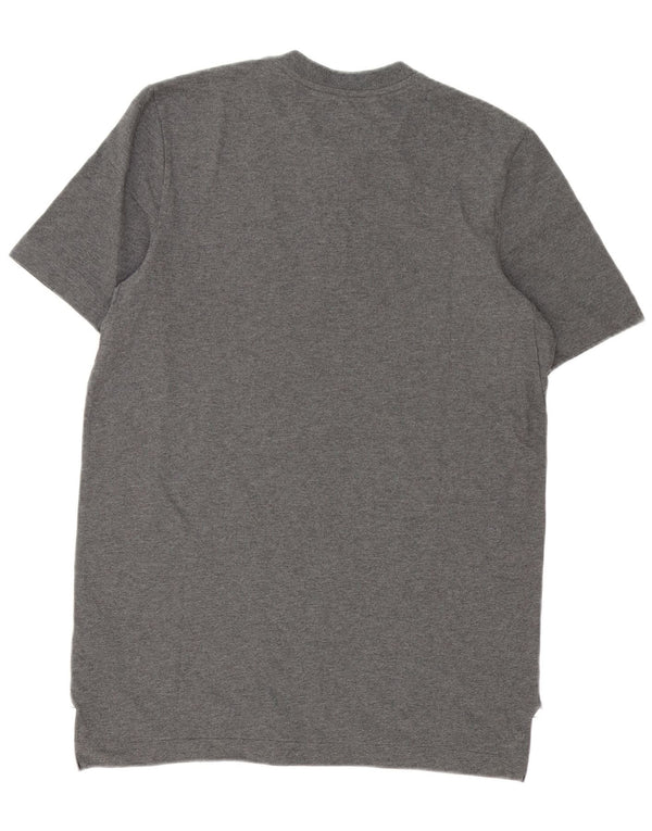 Nike Herre Larne fodboldklub T-Shirt Top Stor Grå Bomuld