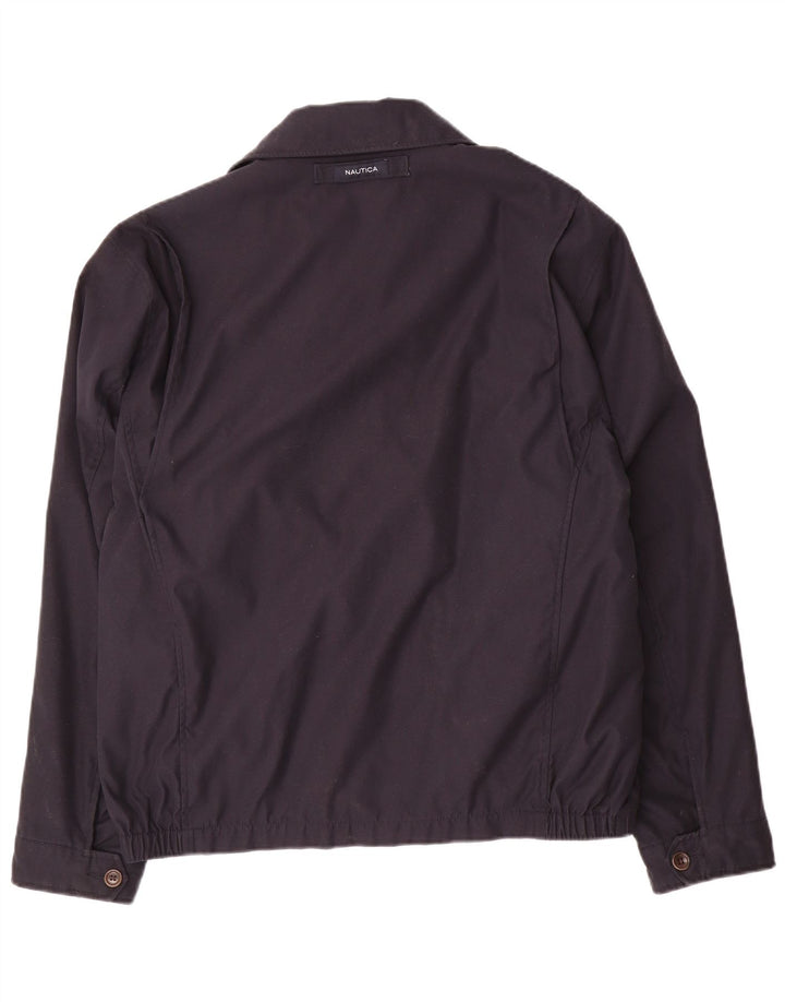 Nautica Herre Bomber Jacket UK 40 Large Navy Blue Polyester