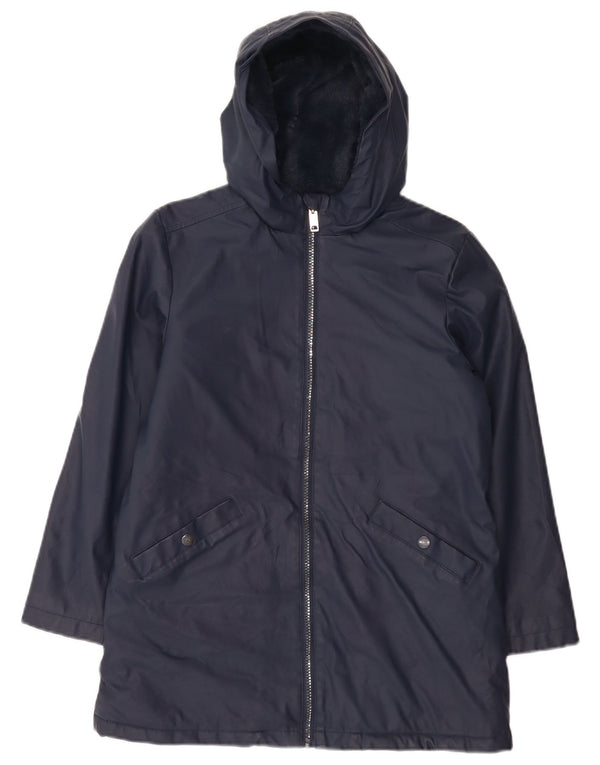 Marks & Spencer Boys Sherpa-jakke med hætte 10-11 år marineblå