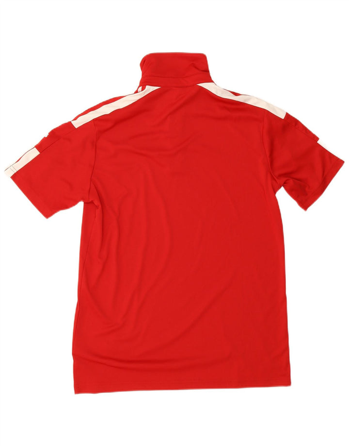 Adidas Herre Aeroready Grafisk Polo Shirt Lille Rød Colourblock Polyester