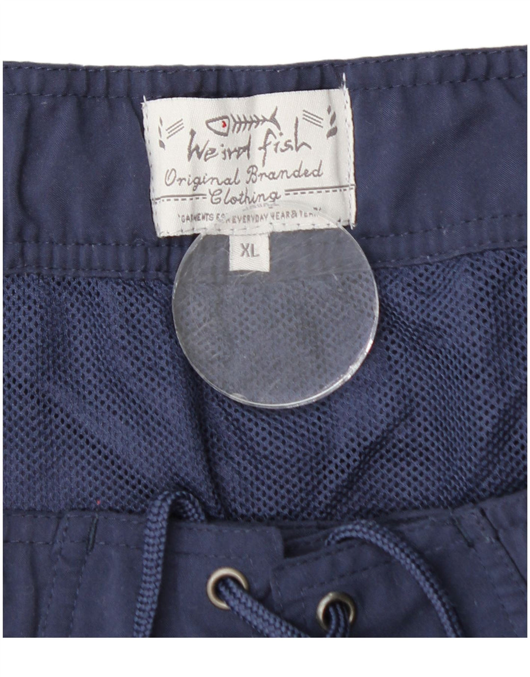 WEIRD FISH Herre grafiske badeshorts XL marineblå polyester