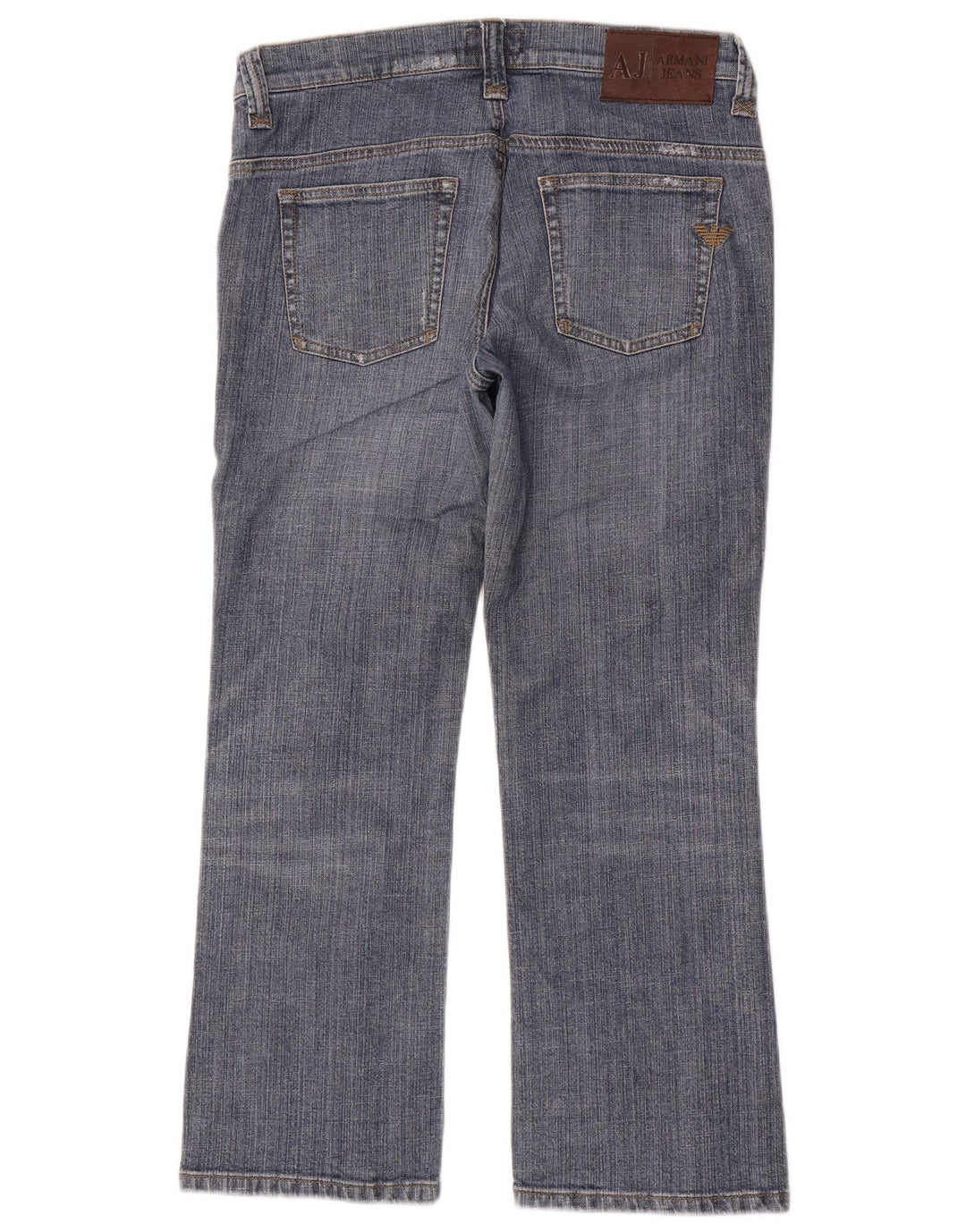 Armani Dame Straight Jeans W28 L26 Blå Bomuld