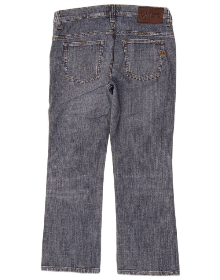 Armani Dame Straight Jeans W28 L26 Blå Bomuld