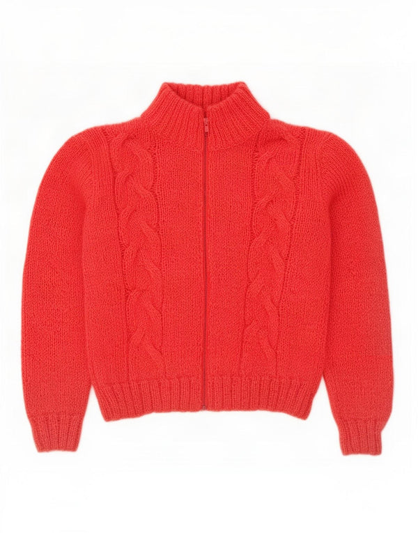 Vintage dame cardigan sweater UK 14 Medium Pink