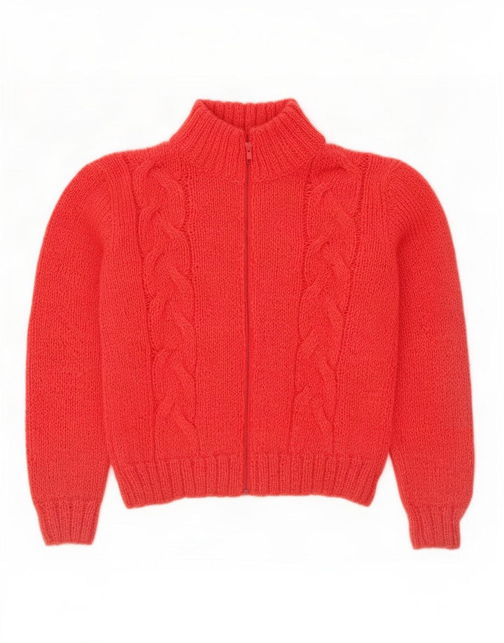 Vintage dame cardigan sweater UK 14 Medium Pink