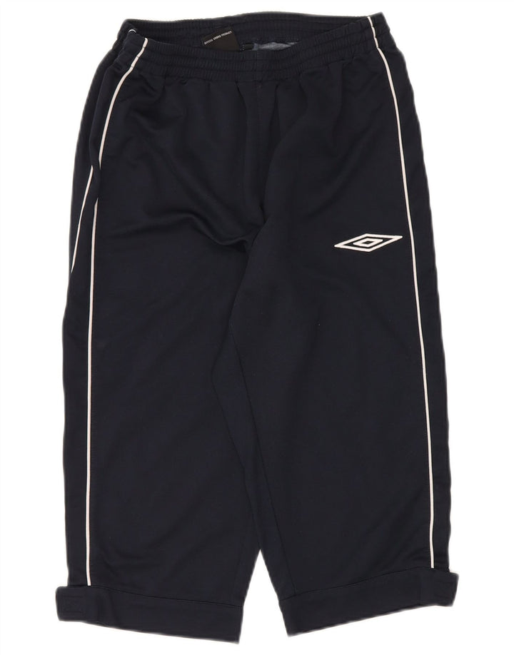 UMBRO Dame Capri Træningsdragt Bukser UK 16 Large Navy Blue Polyester