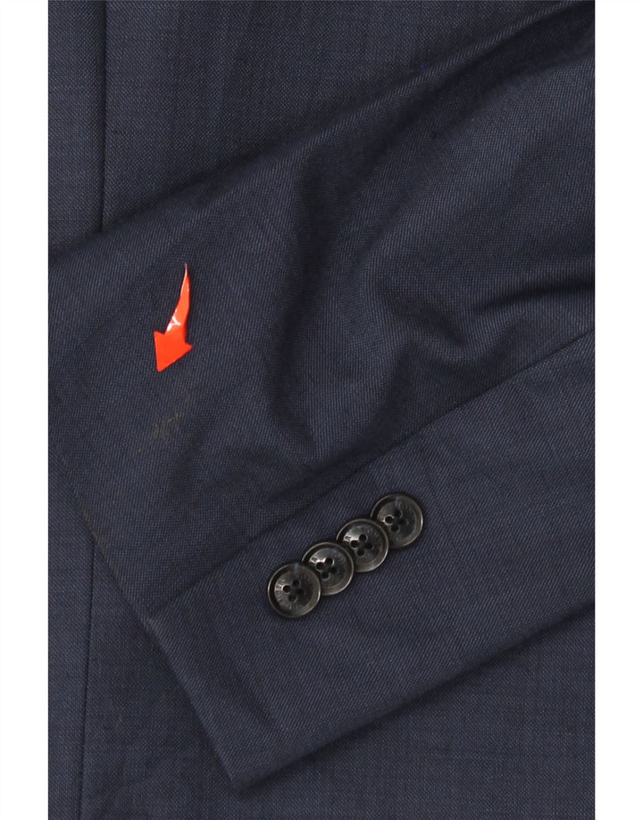 Tommy Hilfiger Herre 2 Button Blazer Jacket UK 46 3XL Navy Blue Wool