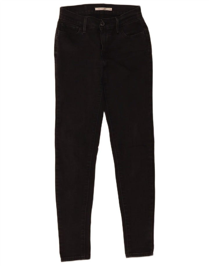 Levi's Dame 710 Super Skinny Jeans W26 L30 Sort