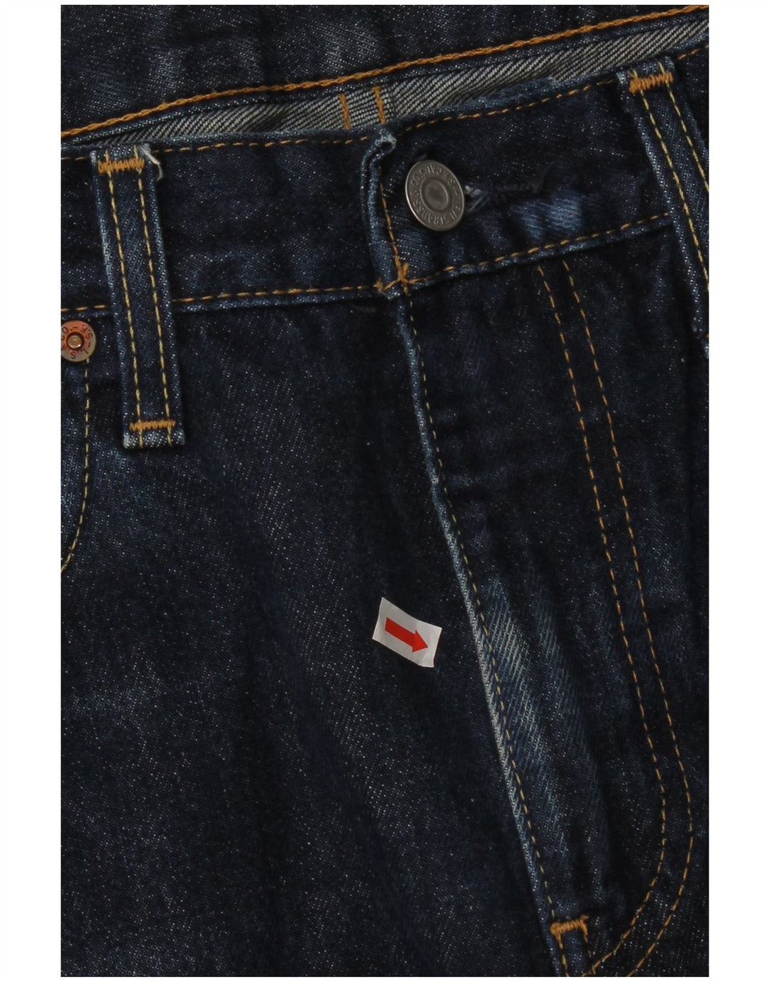 Levi's Herre 502 tilspidsede jeans W32 L32 Marineblå bomuld