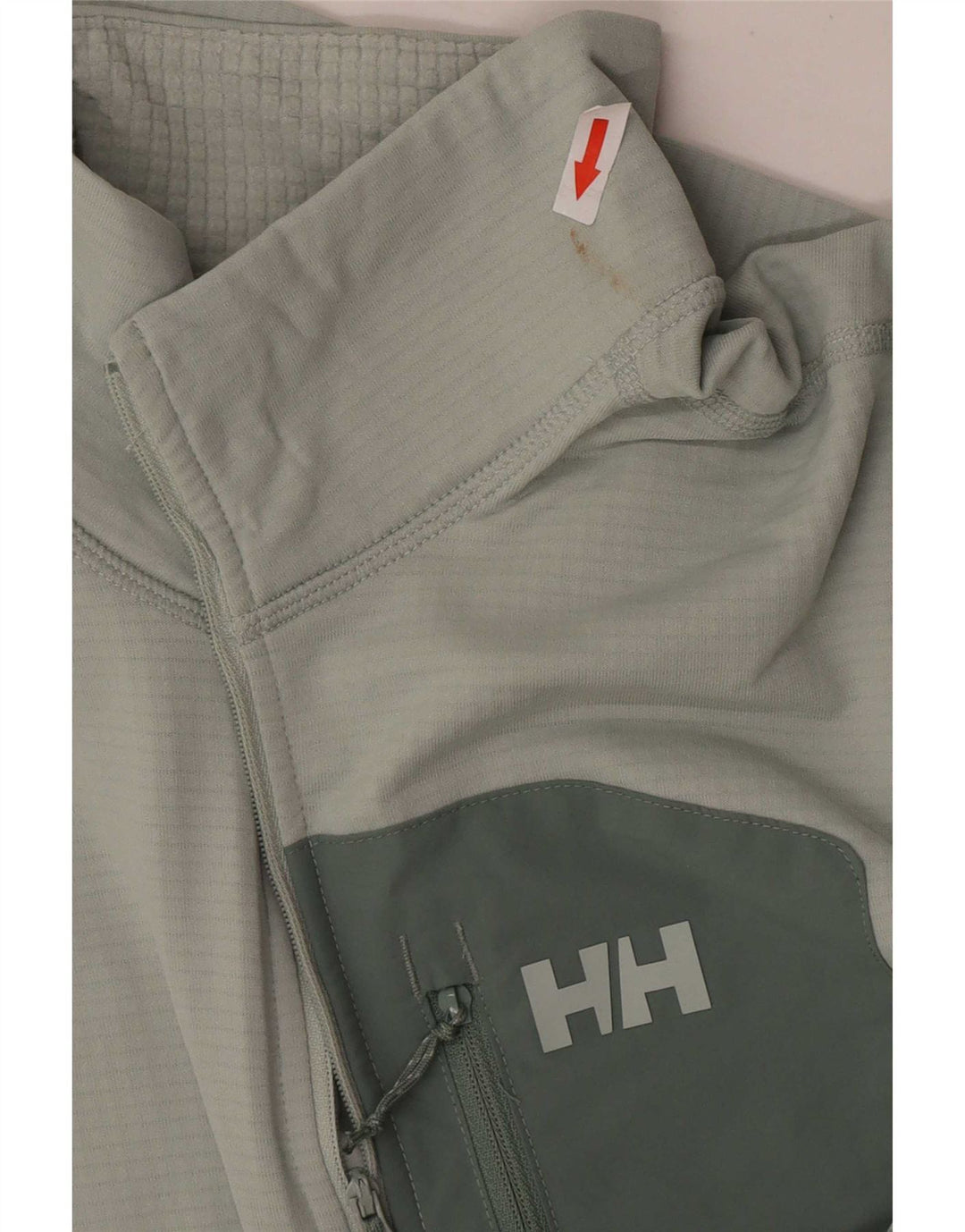 Helly Hansen Herre Zip Neck Pullover Træningsdragt Top Medium Grøn Colourblock