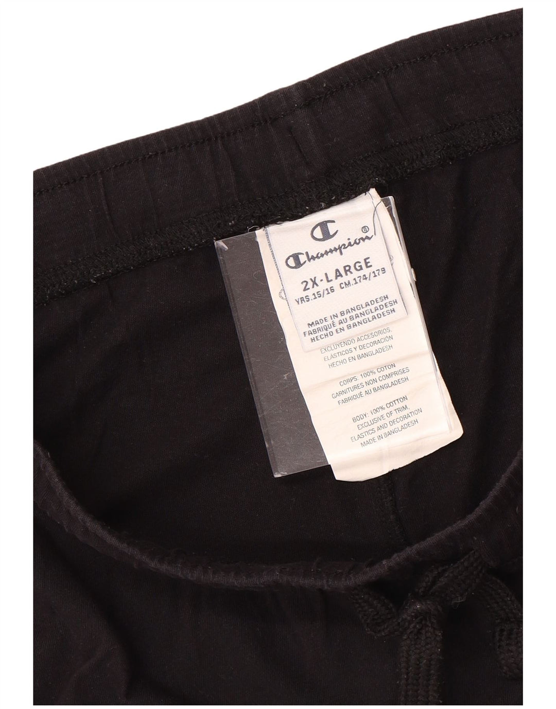 CHAMPION piger sportsshorts 15-16 år 2XL Black Tie Dye Bomuld