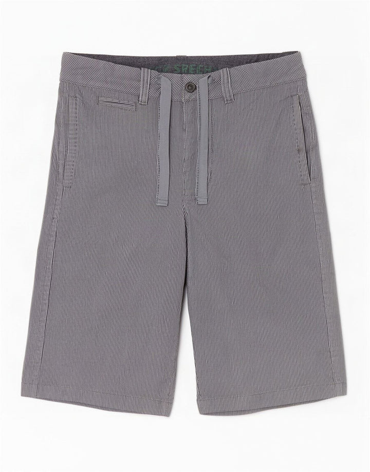 Tommy Hilfiger Herre Bermuda Shorts W30 Medium Navy Blue Pinstripe Bomuld