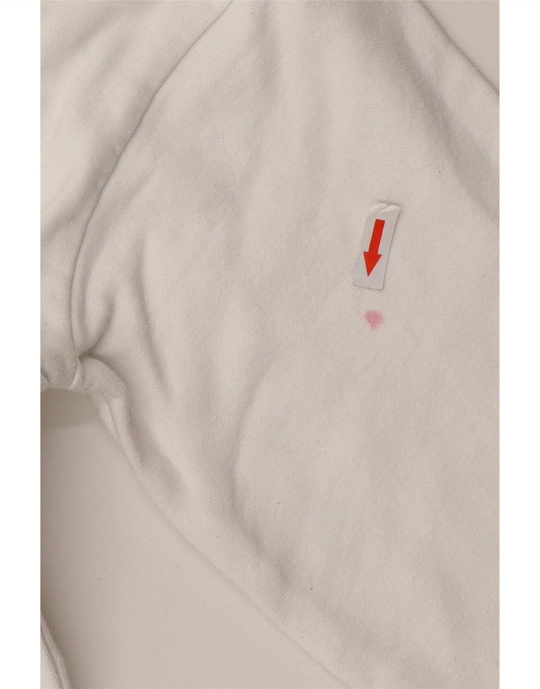 LEVI'S Oversized grafisk hættetrøjetrøje til kvinder UK 6 XS Hvid bomuld