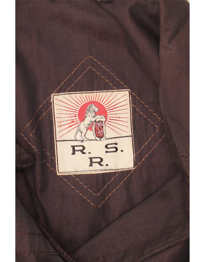 Vintage Dame Overfrakke UK 14 Large Burgundy