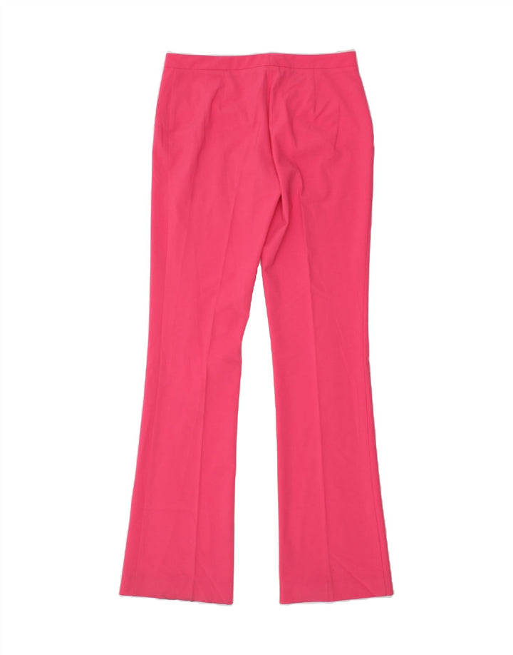 RICHMOND Womens Bootcut Casual Trousers UK 12 Medium W30 L36 Pink Vintage Richmond and Second-Hand Richmond from Messina Hembry 