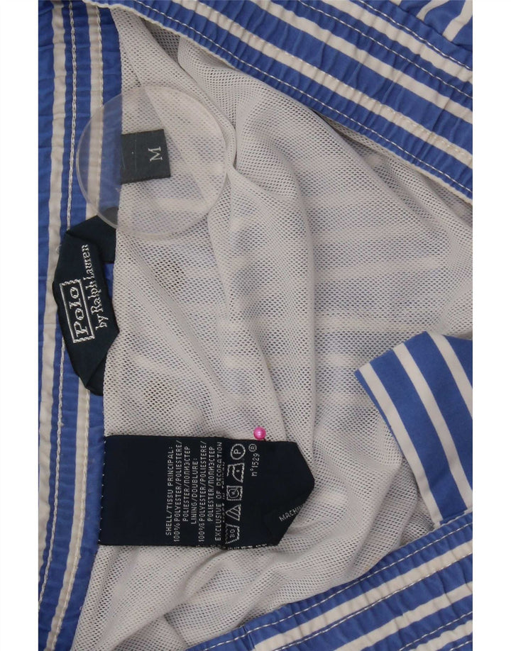 Polo Ralph Lauren Badeshorts til mænd mellemblå stribet polyester