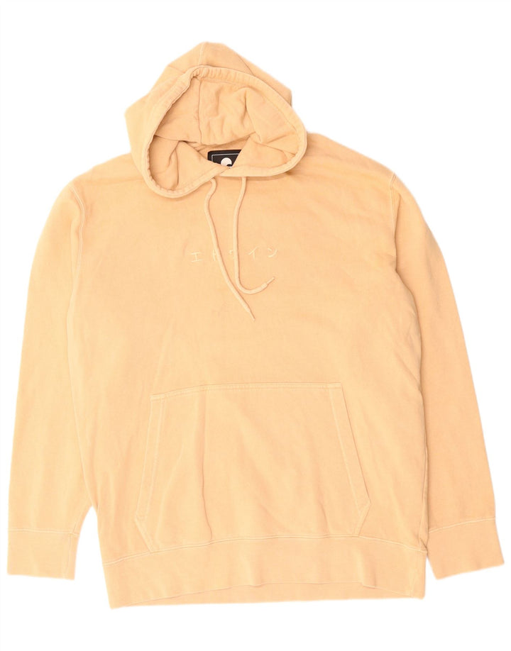 Edwin Herre Grafisk Hoodie Jumper Stor Beige Bomuld