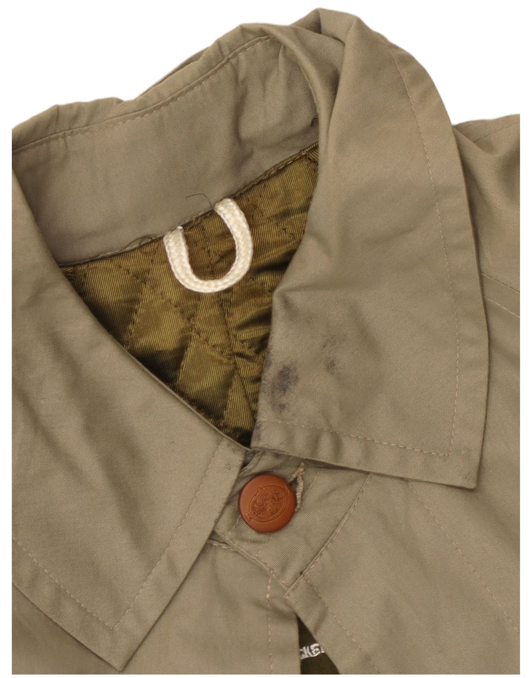 Vintage Trench Coat til mænd UK 36 Small Khaki Cotton