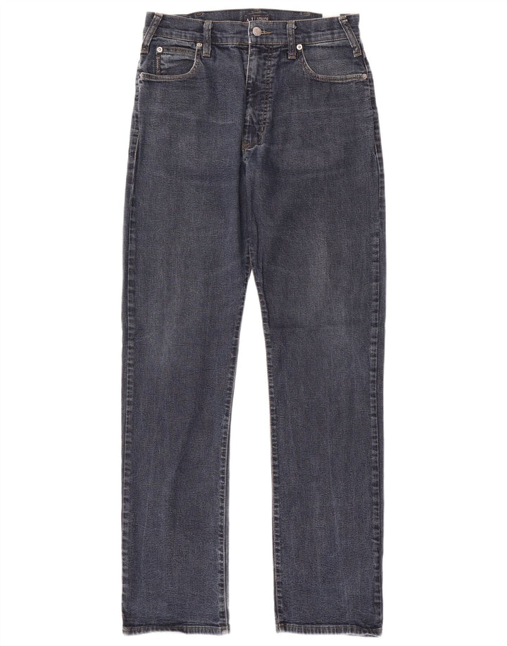Armani Straight Jeans til mænd W30 L33 Blå Bomuld